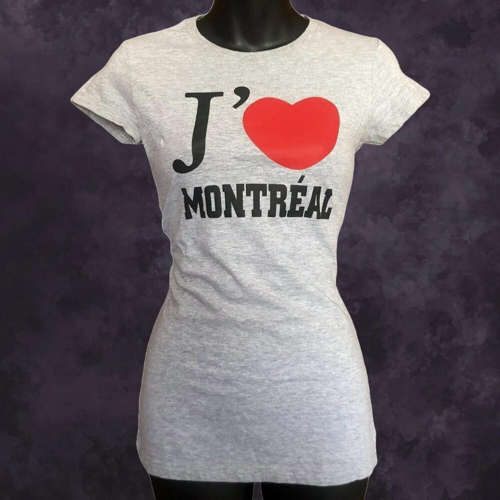 Y2K Je T'aime Montreal Bodycon T-Shirt
